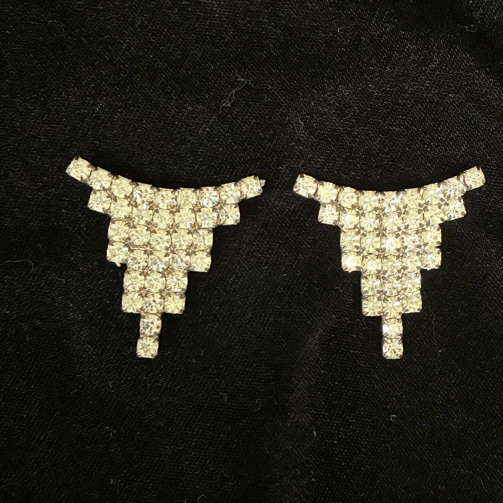 Vintage Nancy Katz Rhinestone Shoe Clips